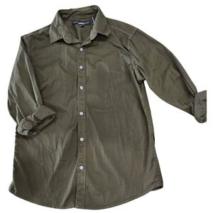 Olive Green Casual Button Down Shirt